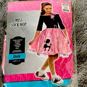 Girls 50s Poodle Skirt Halloween Costume